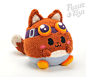 Bullet from Cannon Land : Handmade plush toy based on the design of Bullet from the game Cannon Land http://herding-cats.net/cannonland/