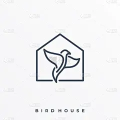鸟类,线条画,房屋,模板,传媒,商务,野生动物,技术,翅膀,现代