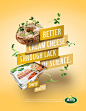 Arla : Print, poster and digital campaign introducing Arla cream and sliced cheese to the US market.