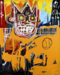 巴斯奎特现代艺术抽象街头嘻哈涂鸦装饰画美式壁挂画大尺寸无框画-淘宝网