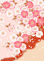 日式花纹-粉色樱花底纹图片设计素材-素材公社免费素材下载并参与传素材送现金活动@北坤人素材