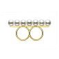 日本代购田崎TASAKI塔思琪平衡系列奢华双指天然海水珍珠戒指-淘宝网
