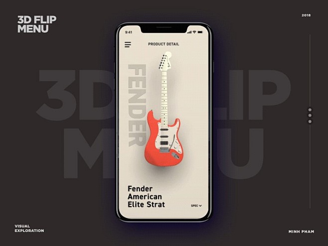 3D flip menu : 3D fl...