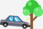 撞树上的小汽车图图标 UI图标 设计图片 免费下载 页面网页 平面电商 创意素材