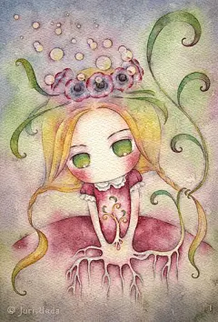 日本插画家juriu的漂亮水彩插画 第七期 - 插画图片_插画师_插画壁纸_场景插画_yidodo.net - 意兜兜