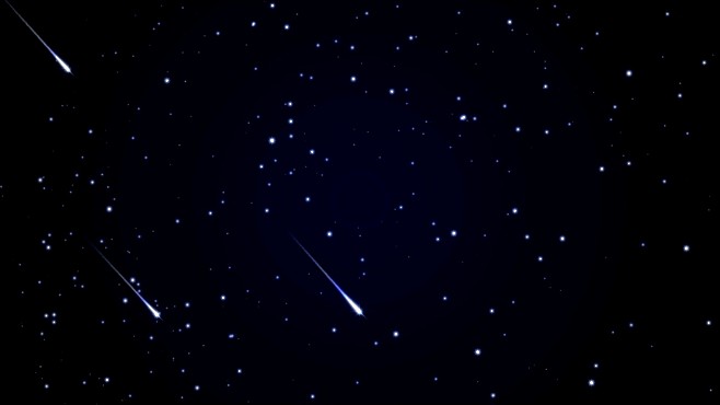 流星雨和星空