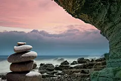 风水, 石头, 全高清壁纸, 酷背景, 自由背景, 免费壁纸, 海岸, 灵性