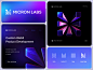 Micron Labs Branding 3d ai blockchain branding crypto defi design edutech fintech gradient icon identity learning lettering logo machine model neuronet saas tech