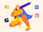Designer cut japan samurai draw pencil affinity designer affinity designer indesign illustrator figma adobe photoshop design boy man people character illustration