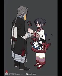 小清新动漫人物插画！twitter：mialoveless1　（转）via @板绘插画教程 ​​​​