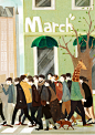 march #水彩# by 卤猫