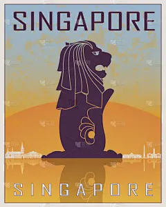 新加坡老式的海报