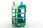 car chipsy chipsy POSM Display Floor Display modern trade playz posm Retail Stand
