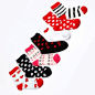 cottonpop正品 英国设计波普风 秋季新款女士中筒袜袜七双礼盒装-淘宝
