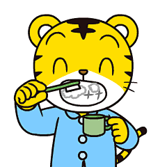 巧虎表情包刷牙