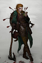 Viking arrior (personal work), Seungyoon Lee _ : 용맹스러운 바이킹 전사이며 약탈자, 그리고 한때 한 아이의 어머니였던 
그녀가 속한 노르만 민족은 분기별로 약탈을 일삼는 민족이었다.

그들 중 몇몇 소수는 끝이 보이지 않는 서쪽 바다 너머에 대한 호기심을 가졌고 
몰래 배를 만들어 항해를 하였으며 그 호기심은 마침내 처음 보는 어느 섬에 다다르게 되었다.

그 섬에는 마을이 있었으며 평화에 찌든 병사들이 나태하게 