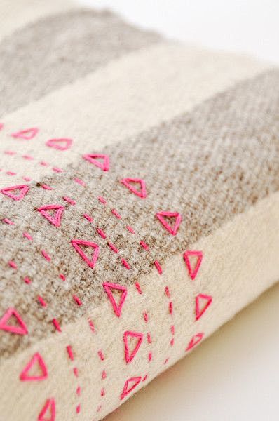 Pink Druzi Wool Blan...