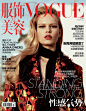 霸气野性美！新生代超模Anna Ewers登《Vogue服饰与美容》2014年10月刊封面，摄影师Craig McDean掌镜