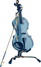 小提琴-大提琴-蓝色-半透-琉璃-水晶_-ng_免扣
