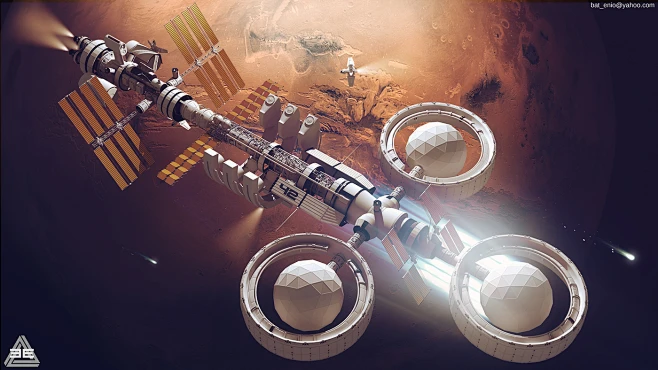 Spaceship concept V02图片_空间站图片素材-花瓣网