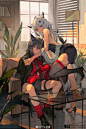 画了挺久~转发的事情就拜托了[苦涩] #明日... 来自一大袋喵 - 微博
