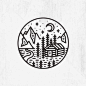 简笔景色插画 简直就是LOGO啊----ifavart.com(辣椒酱)-最出色的视觉艺术分享