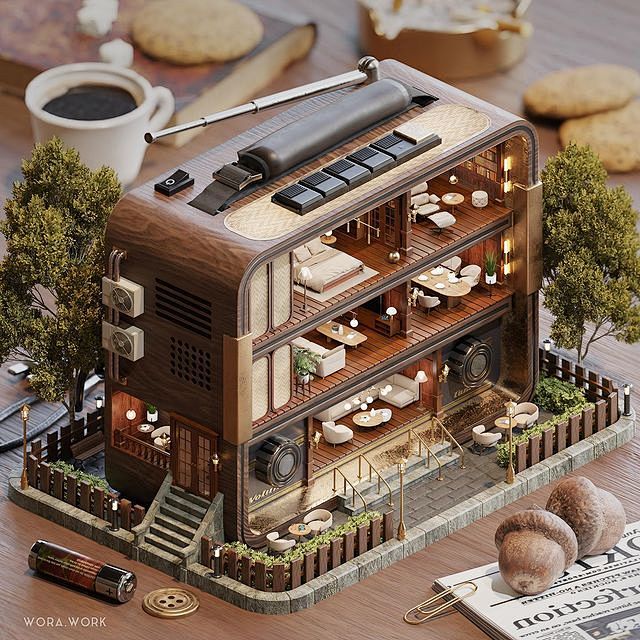 3D设计师Wora_Workd这组作品简...