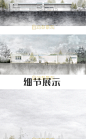 灰调竞赛风建筑景观剖立面图爆炸图PSD分层文件素材环艺ps立面图-淘宝网