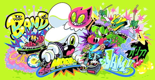 cartoon digital illu...