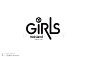MG GIRLS 战队logo 设计B  DELANDY 原创#字体设计# #标志# #LOGO#