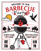 [编号300]BBQ户外野炊烧烤炉海报招贴EPS矢量插画PS设计平面素材-淘宝网