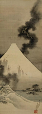 《富士越龙图》，1849年