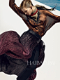 超模萨沙·露丝 (Sasha Luss) 演绎《Vogue》杂志中国版2014年6月号时尚大片
