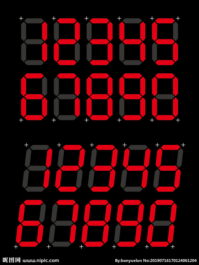 电子数字显示图片,电子数字显示模板下载,...