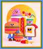 cartoon digital illustration 3D 3d modeling blender Character design  Character Digital Art  3Dillustration 3dart