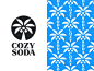 Cozy Soda V2 branding cozy cozy soda palm tree palm logo palm logo mark symbol negative space logotype typography letter monogram symbol mark logo