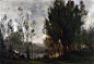 Charles-Frans Hois Daubigny - Willows