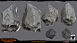 Darksiders Genesis - Rubble Rock Piles, Jesse Carpenter : These are a couple rubble rock piles I made that ended up getting used in pretty much every set we built.