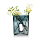 Fair and Square Vase in Blue - Large