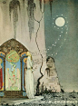Kay Nielsen（1886-1957童话绘本界的比亚兹莱——丹麦怪杰凯·尼尔森，曾有评论家说，对安徒生童话诠释得最贴切的是丹麦插图画家。这里说的便是绘本怪杰凯·尼尔森（Kay Nielsen)。他与亚瑟（Arthur Rackham）和埃德蒙（Edmund Dulac）并称20世纪初绘本三巨头。三人中以凯的风格最为另类前卫，经历也最为坎坷。