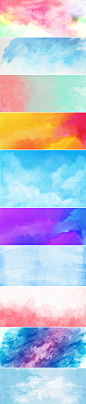水彩彩色喷绘飞溅喷墨涂鸦彩墨纹理海报banner背景