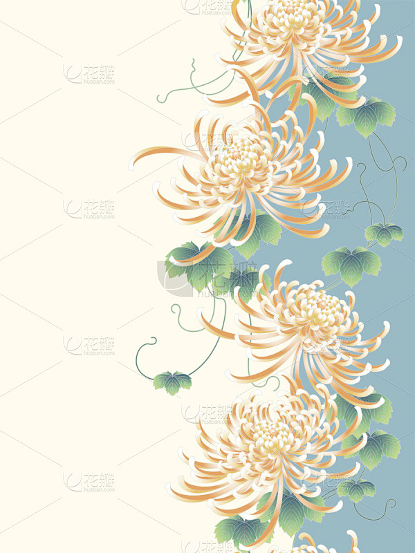 菊花,日本,高雅,式样,便装和服,顺序系...