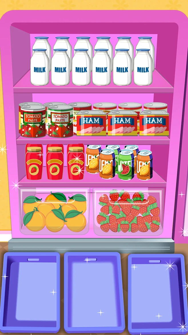 fridge organizer game - iqra Akram-花瓣网