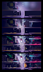 Advertising  architecture campaign city futur gradient ILLUSTRATION  light skyline vector