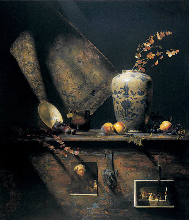 David Leffel 静物油画艺术教程】David Leffel是美国最具影响力的油画