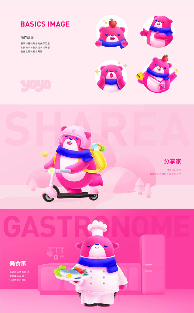 每日优鲜吉祥物yoyo熊