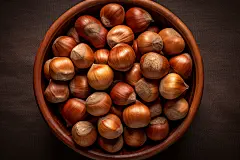 熟板栗美味糖炒栗子食品摄影图