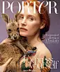 #杂志封面 Cover# Porter Magazine Summer 2016：Jessica Chastain by  Ryan McGinley，劳模姐Jessica Chastain怀抱可爱袋鼠登上Porter Magazine 夏季刊封面，优雅又不失趣味！