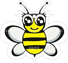 小蜜蜂  - 源文件下载【酷图网】蜜蜂,蜜蜂矢量图,蜜蜂插画,卡通蜜蜂,马蜂,