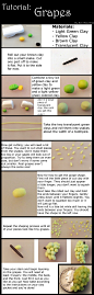 Tutorial - Polymer Clay Grapes by ~Bon-AppetEats